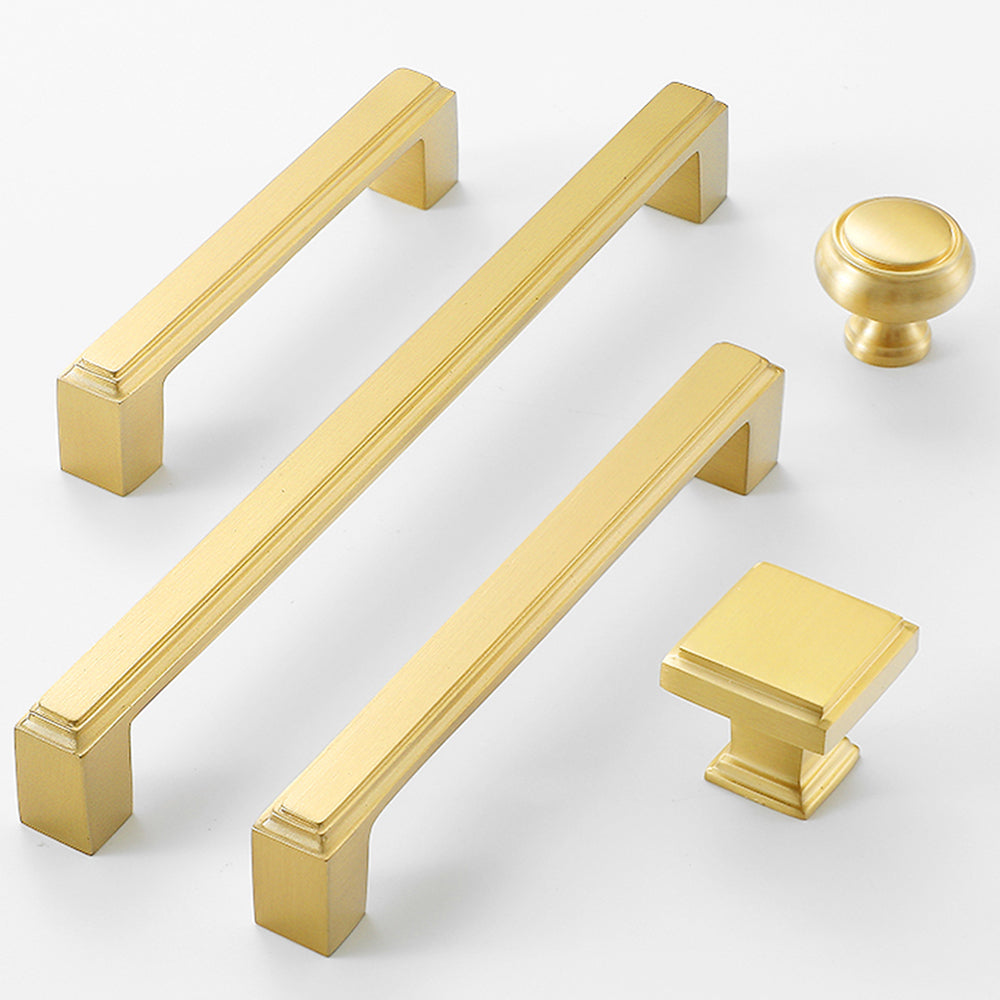 Modern Stepped Rectangular Cupboard Handles & Knobs