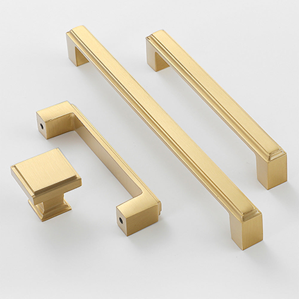 Modern Stepped Rectangular Cupboard Handles & Knobs