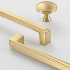Modern Stepped Rectangular Cupboard Handles & Knobs