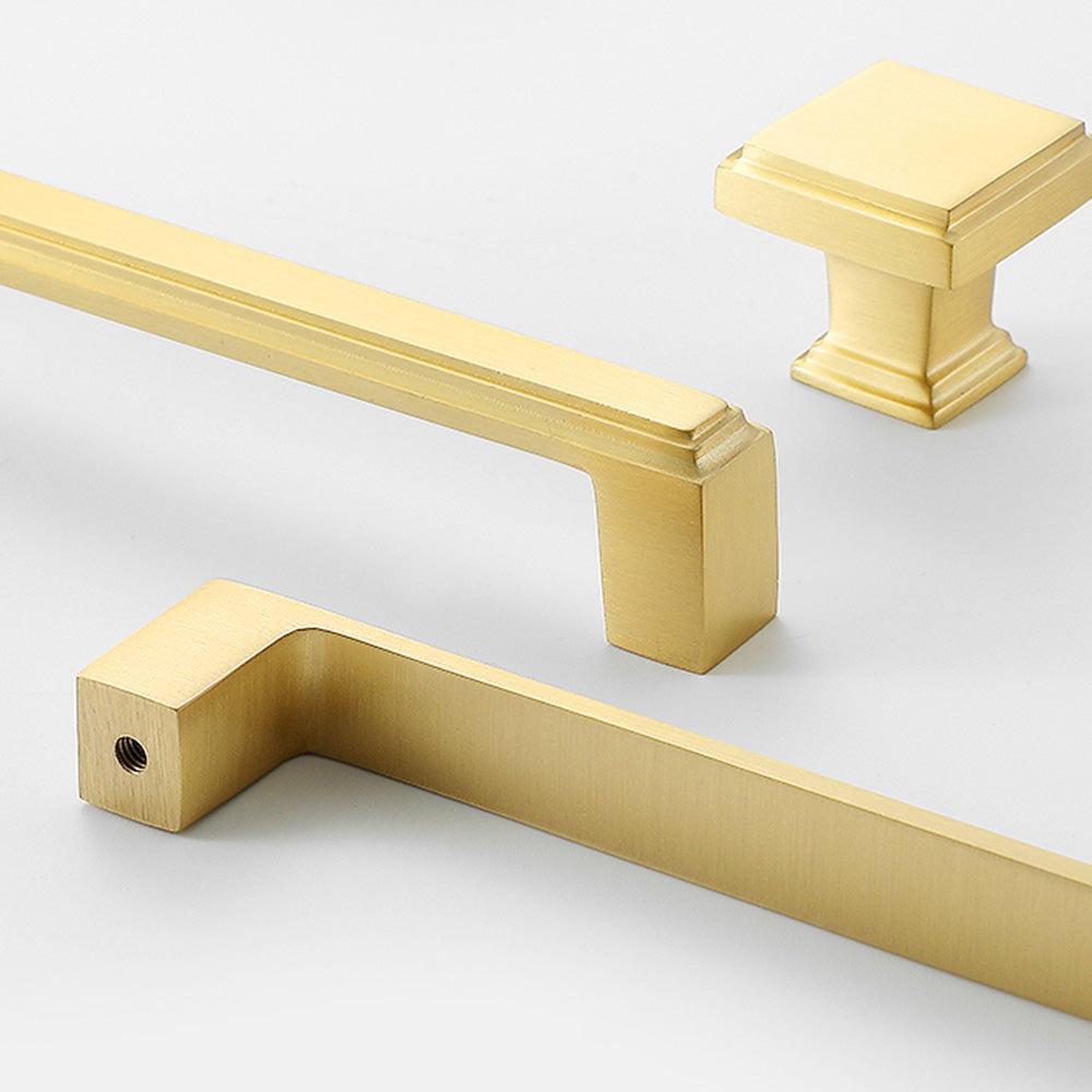 Modern Stepped Rectangular Cupboard Handles & Knobs