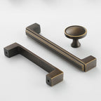 Modern Stepped Rectangular Cupboard Handles & Knobs