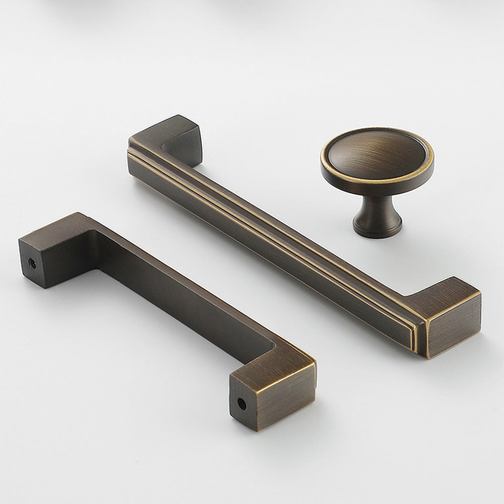 Modern Stepped Rectangular Cupboard Handles & Knobs
