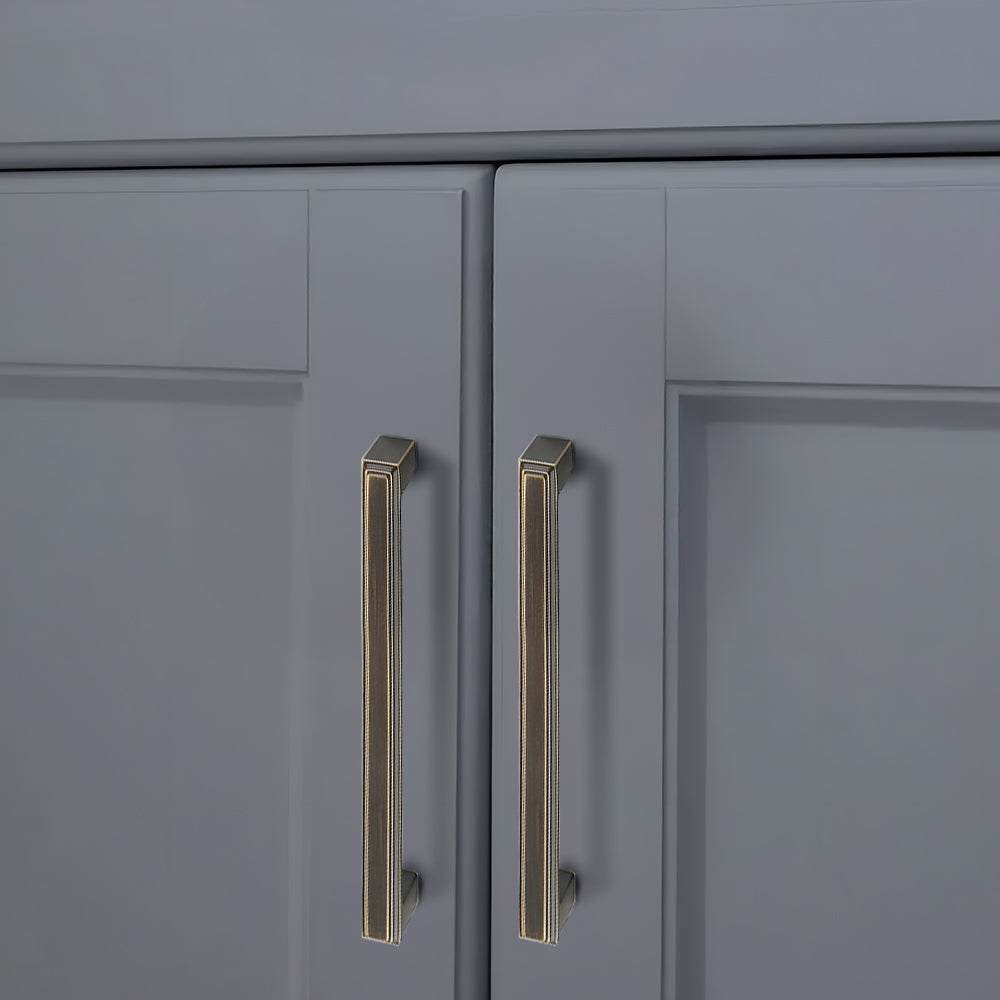 Modern Stepped Rectangular Cupboard Handles & Knobs