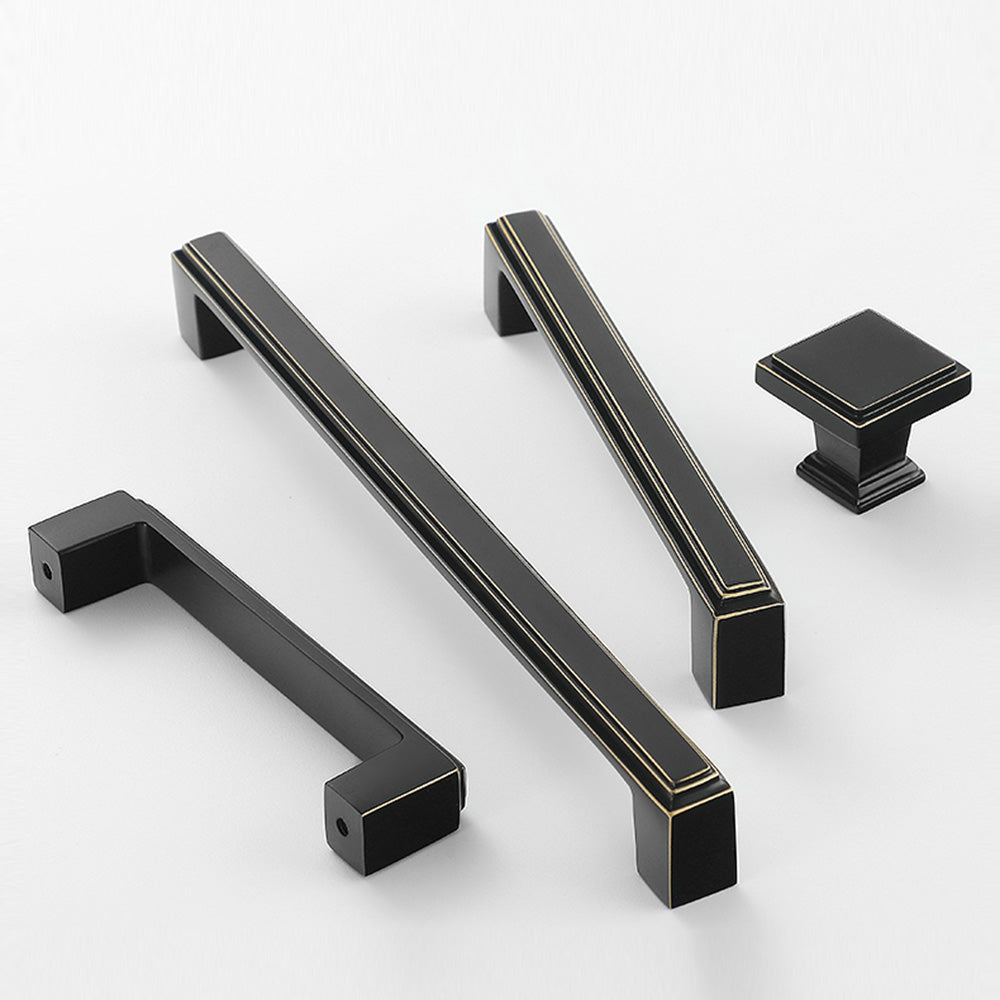 Modern Stepped Rectangular Cupboard Handles & Knobs