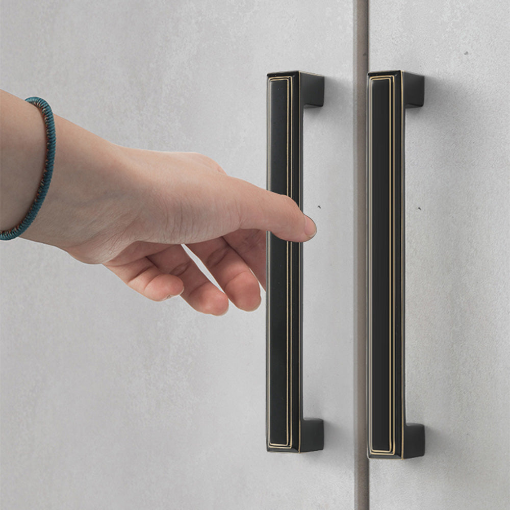 Modern Stepped Rectangular Cupboard Handles & Knobs