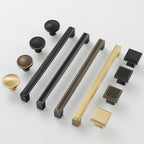 Modern Stepped Rectangular Cupboard Handles & Knobs