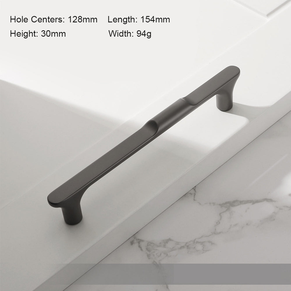 Modern Stepped T-Bar Cupboard Handles and Knobs