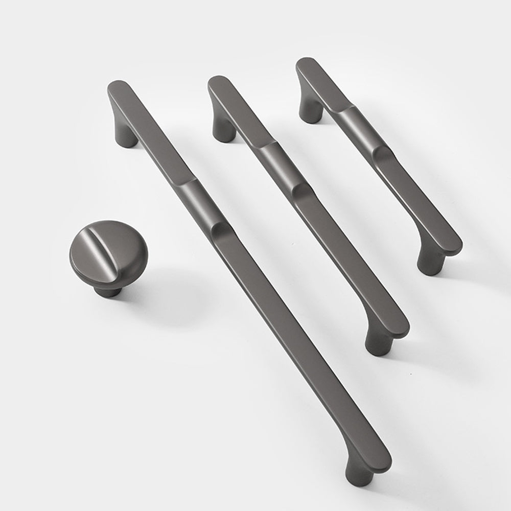 Modern Stepped T-Bar Cupboard Handles and Knobs