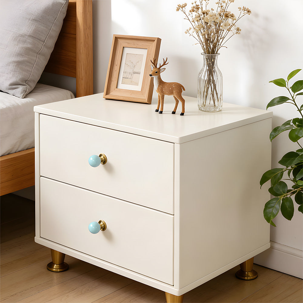 Modern Stone and Brass Ball Cupboard Knobs