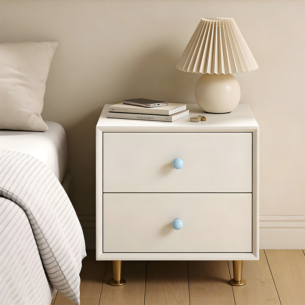 Modern Stone and Brass Ball Cupboard Knobs