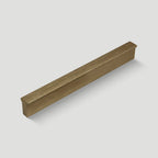 Modern Straight Bar Gold Cupboard Handles in Aluminium