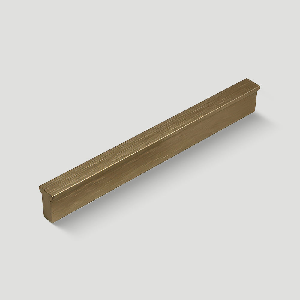 Modern Straight Bar Gold Cupboard Handles in Aluminium