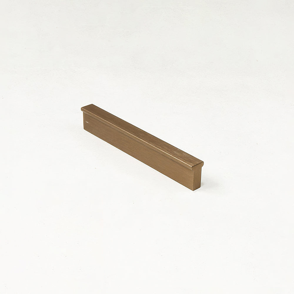 Modern Straight Bar Gold Cupboard Handles in Aluminium