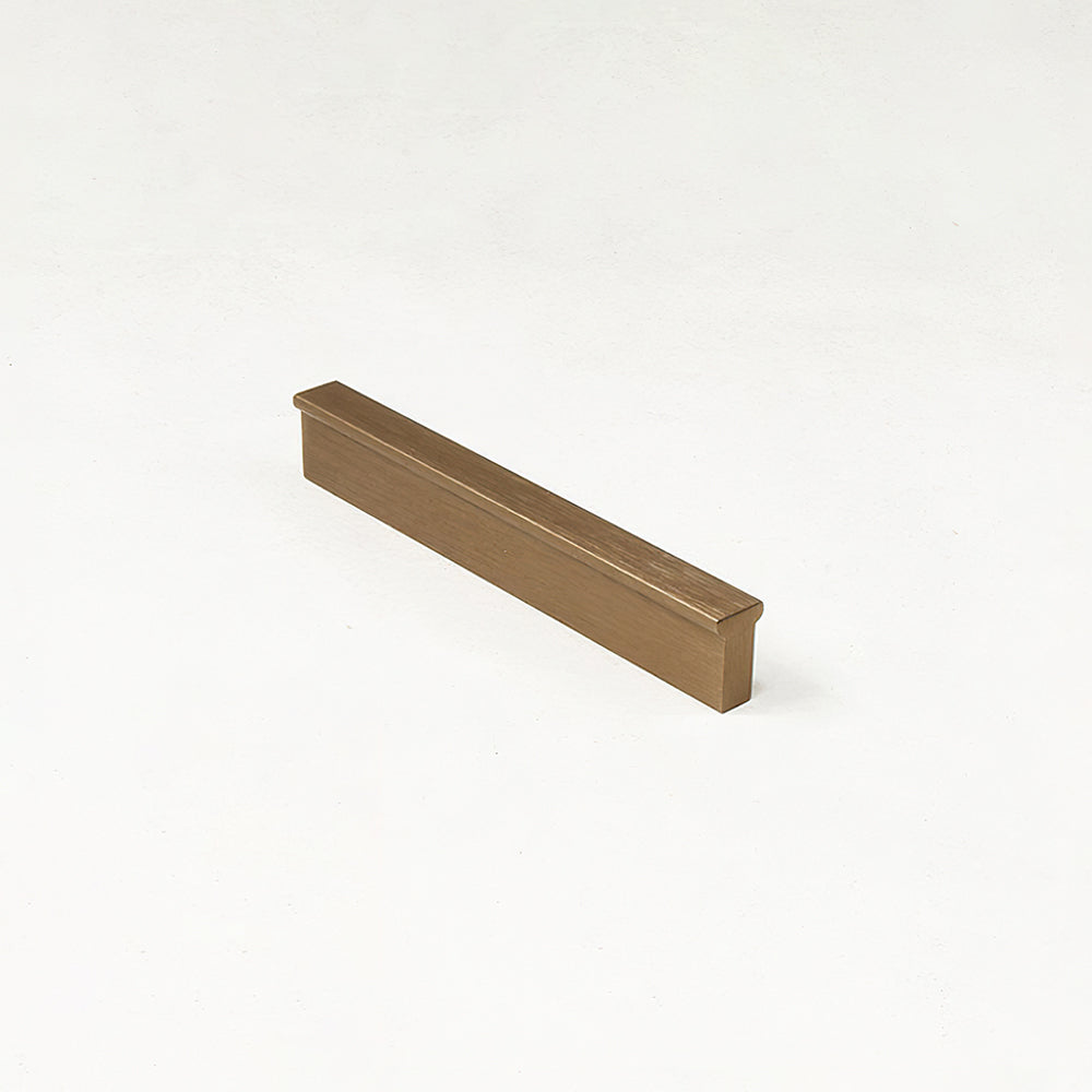 Modern Straight Bar Gold Cupboard Handles in Aluminium