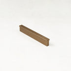 Modern Straight Bar Gold Cupboard Handles in Aluminium