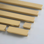 Modern T-Profile Solid Brass Cupboard Handles & Knobs