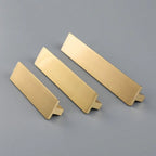 Modern T-Profile Solid Brass Cupboard Handles & Knobs