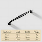 Modern Tapered D Wardrobe and Cupboard Handles