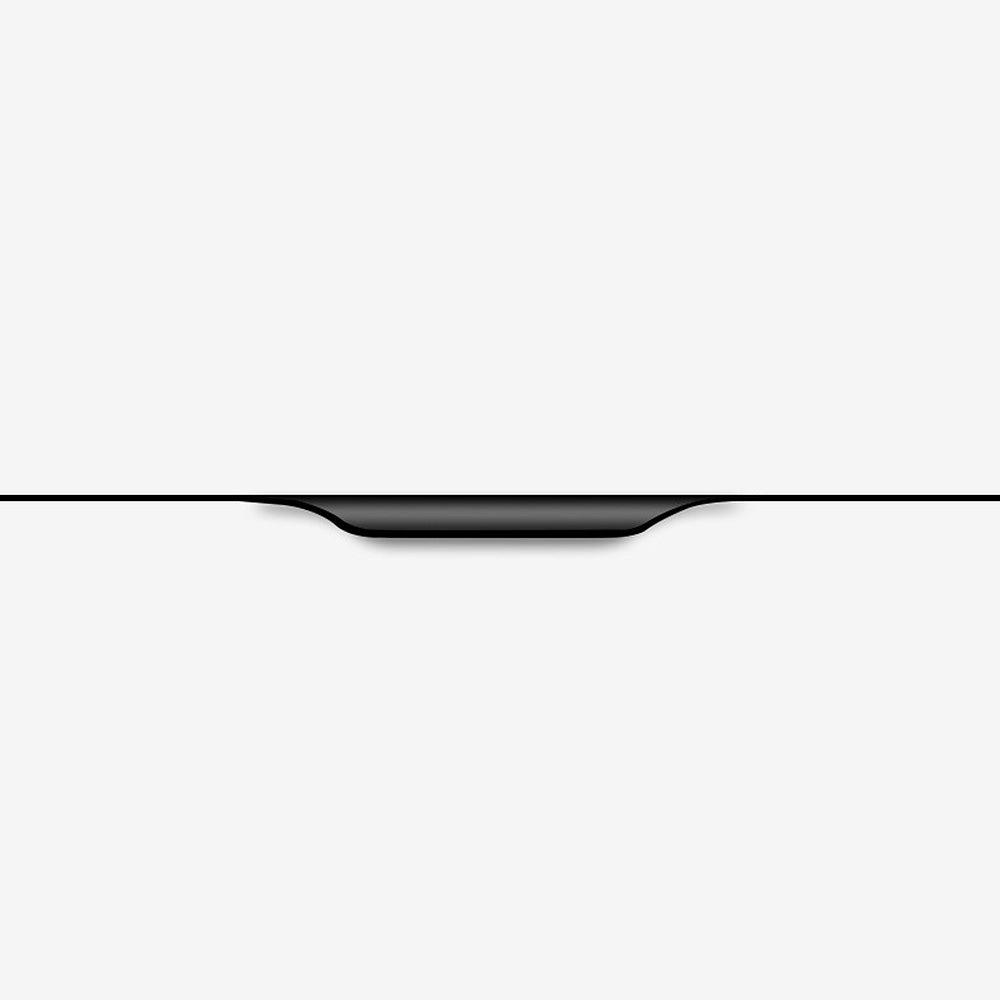 Modern Tapered-Lip Aluminium Edge Pull Handles