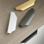 Modern Tapered-Lip Aluminium Edge Pull Handles