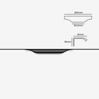 Modern Tapered-Lip Aluminium Edge Pull Handles
