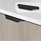 Modern Tapered-Lip Aluminium Edge Pull Handles