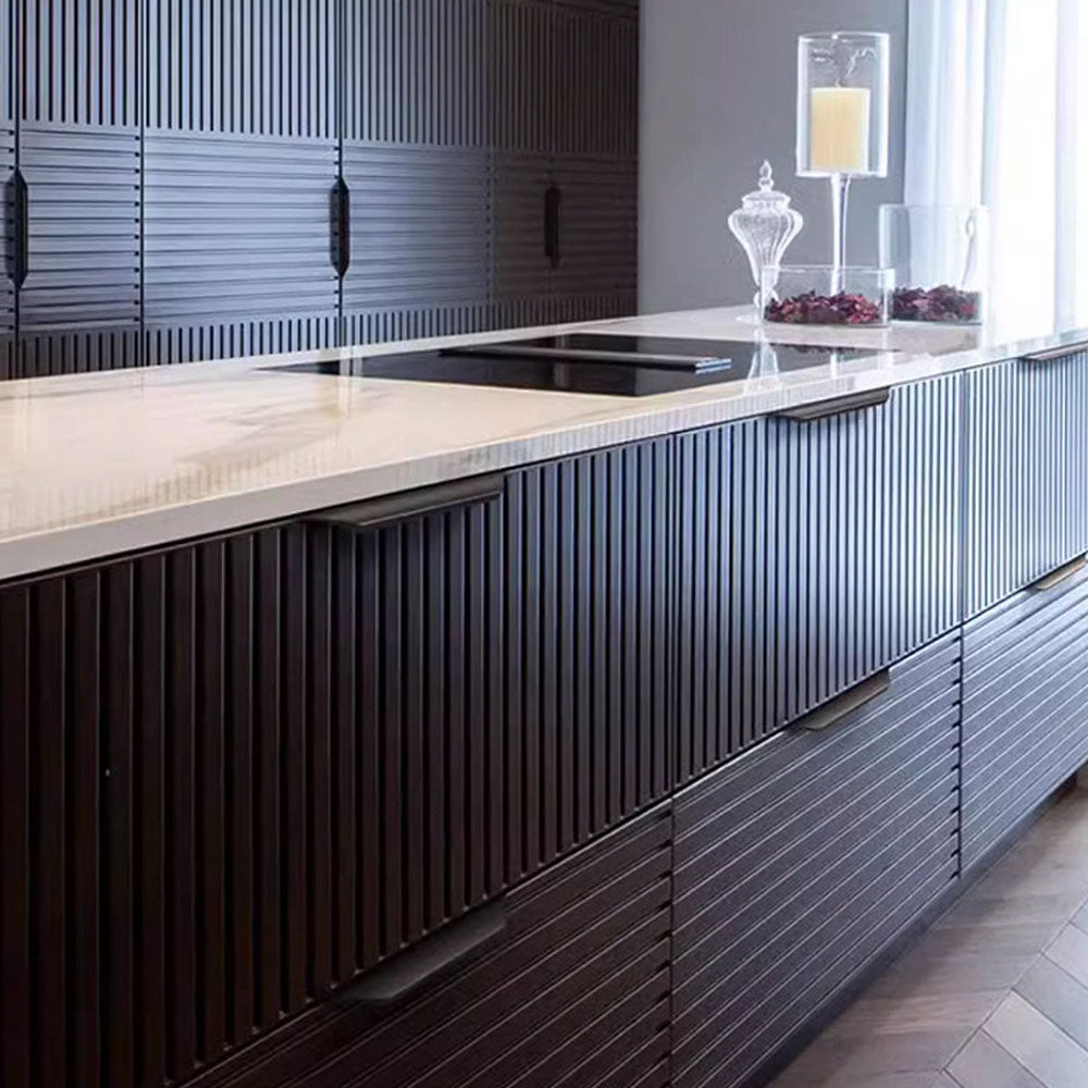 Modern Tapered-Lip Aluminium Edge Pull Handles