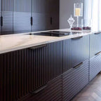 Modern Tapered-Lip Aluminium Edge Pull Handles