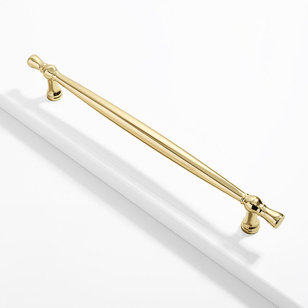 Modern Tapered Zinc Alloy T-Bar Cupboard Handles and Knobs