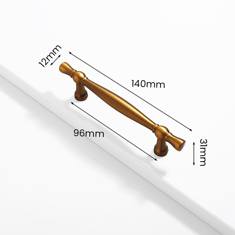 Modern Tapered Zinc Alloy T-Bar Cupboard Handles and Knobs