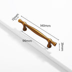 Modern Tapered Zinc Alloy T-Bar Cupboard Handles and Knobs