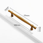 Modern Tapered Zinc Alloy T-Bar Cupboard Handles and Knobs