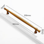 Modern Tapered Zinc Alloy T-Bar Cupboard Handles and Knobs