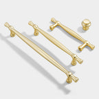 Modern Tapered Zinc Alloy T-Bar Cupboard Handles and Knobs