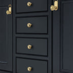 Modern Textured Round Brass Wardrobe and Cupboard Knobs