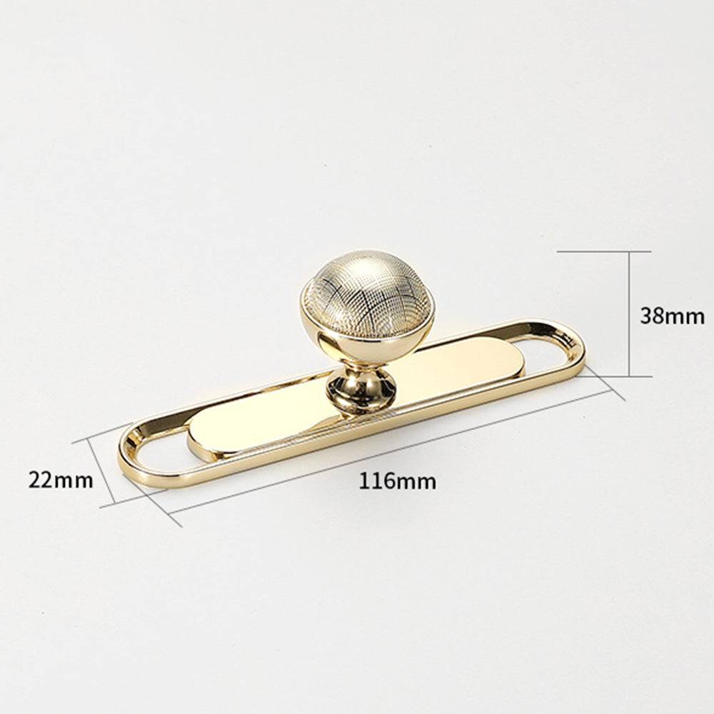 Modern Textured Round Brass Wardrobe and Cupboard Knobs