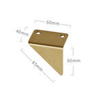 Modern Triangle Solid Brass Edge Pull Handles