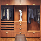 Modern Triangle Solid Brass Edge Pull Handles