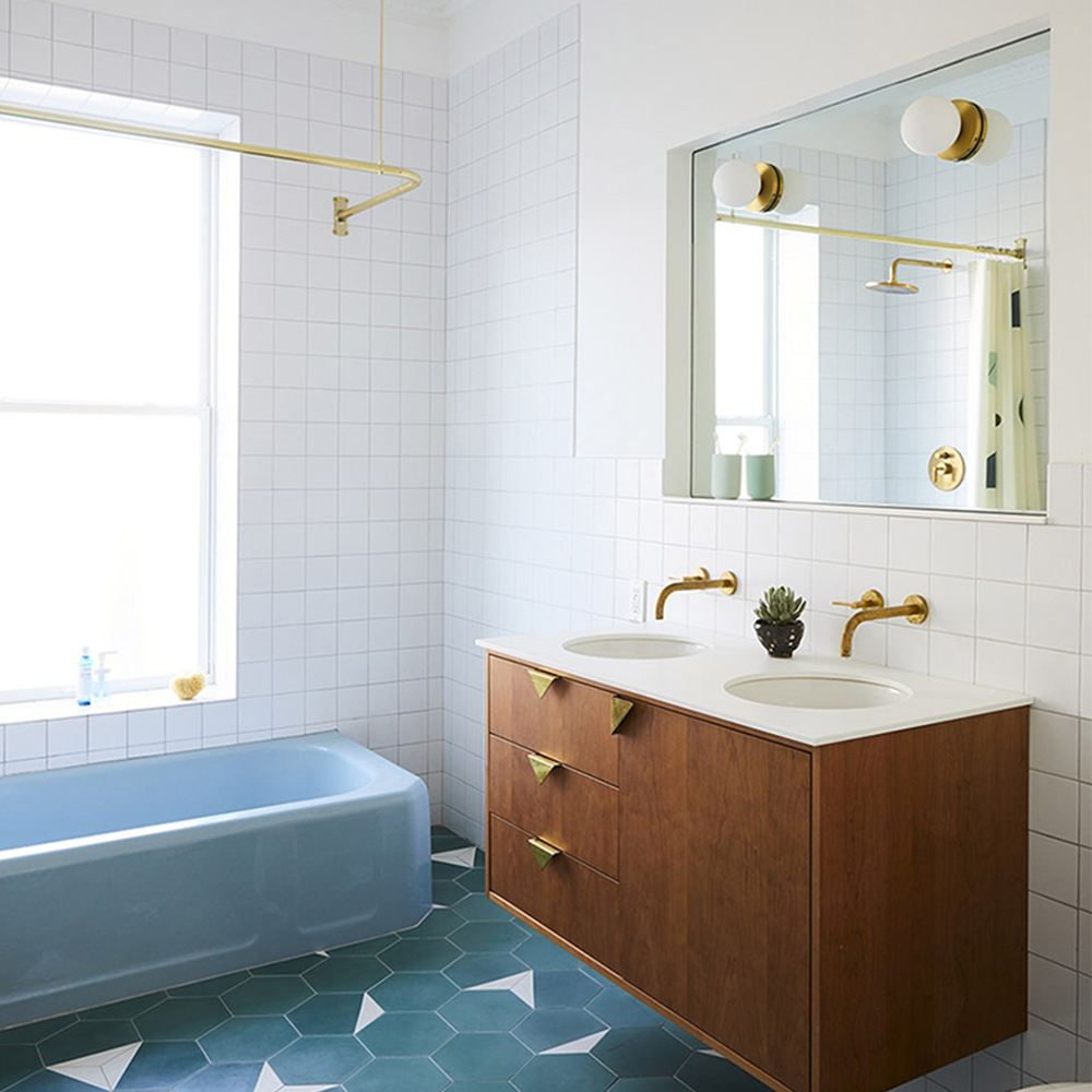 Modern Triangle Solid Brass Edge Pull Handles
