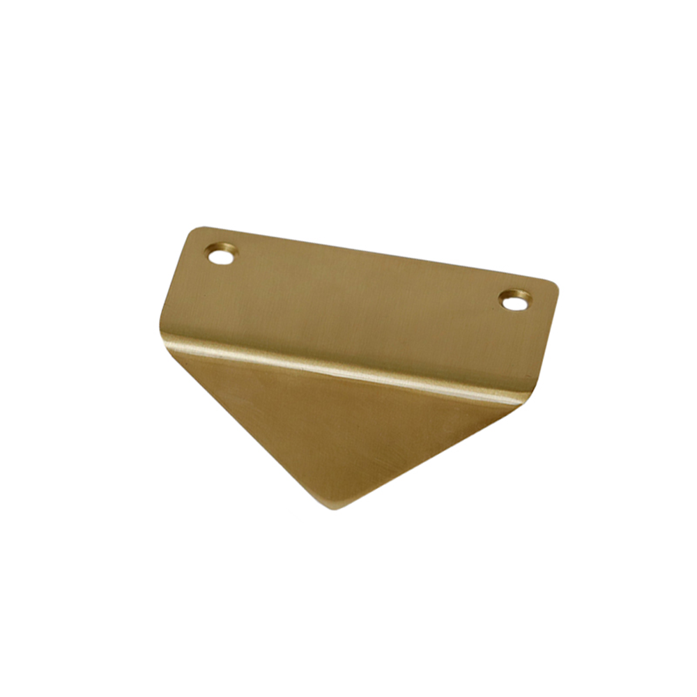 Modern Triangle Solid Brass Edge Pull Handles