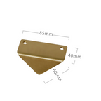 Modern Triangle Solid Brass Edge Pull Handles