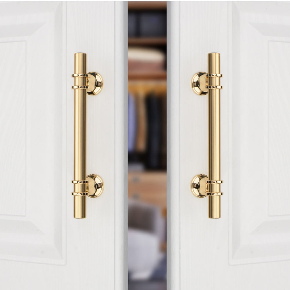 Modern Twin-Ring T-Bar Cupboard Handles & Knobs