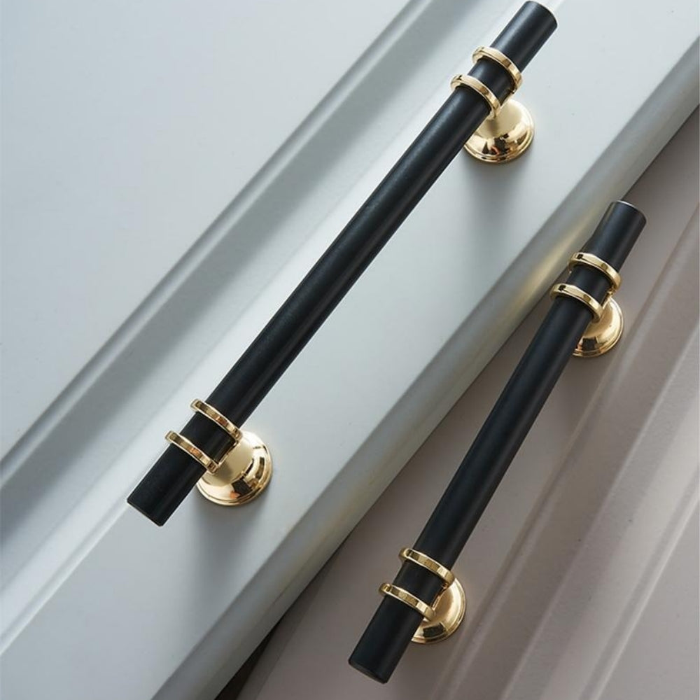 Modern Twin-Ring T-Bar Cupboard Handles & Knobs