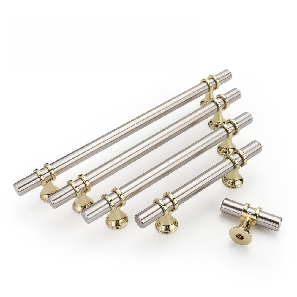 Modern Twin-Ring T-Bar Cupboard Handles & Knobs
