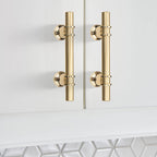Modern Twin-Ring T-Bar Cupboard Handles & Knobs