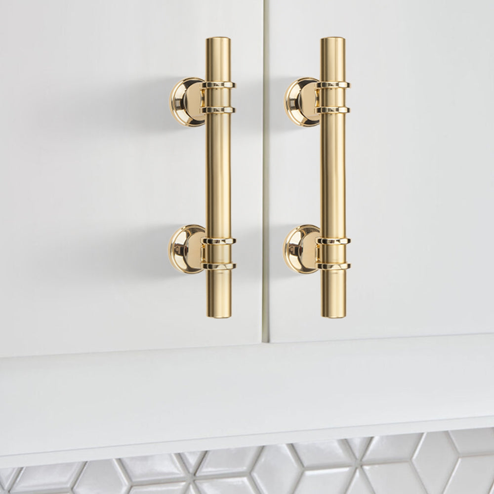 Modern Twin-Ring T-Bar Cupboard Handles & Knobs
