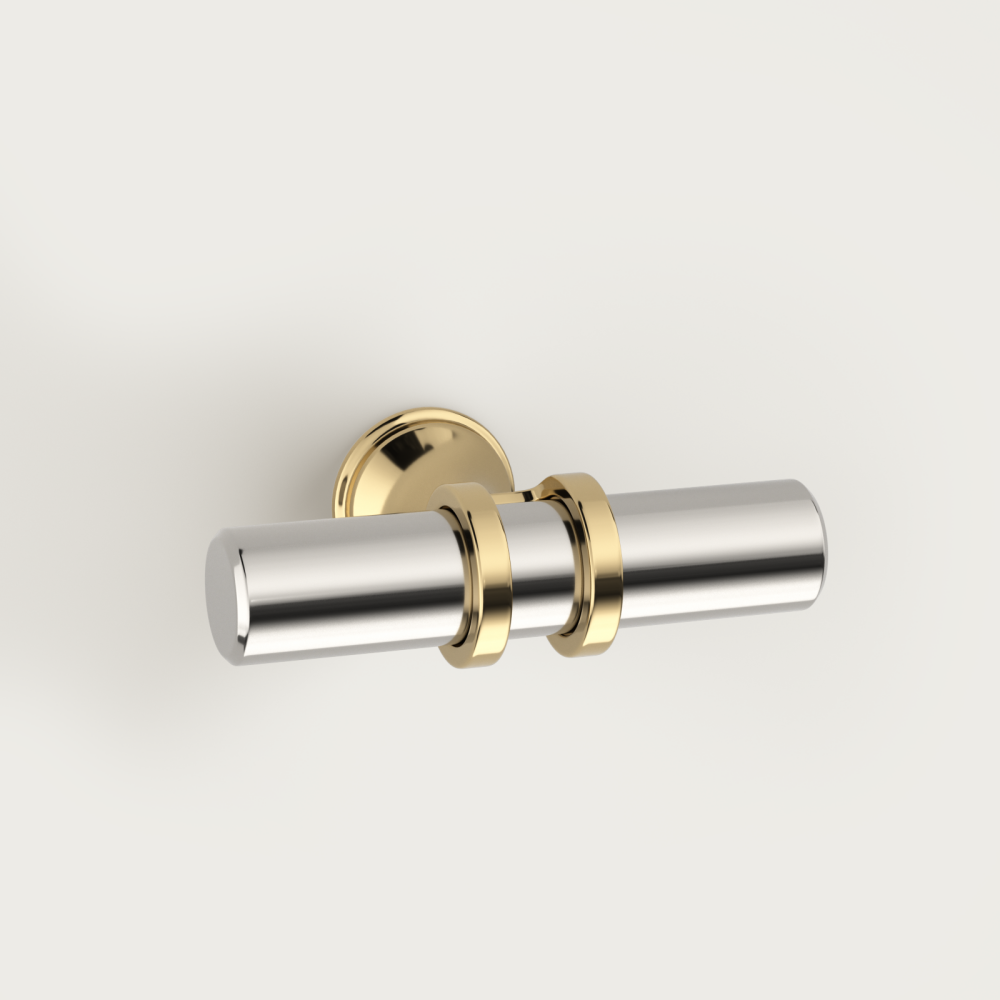 Modern Twin-Ring T-Bar Cupboard Handles & Knobs