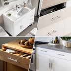 Modern Twin-Ring T-Bar Cupboard Handles & Knobs