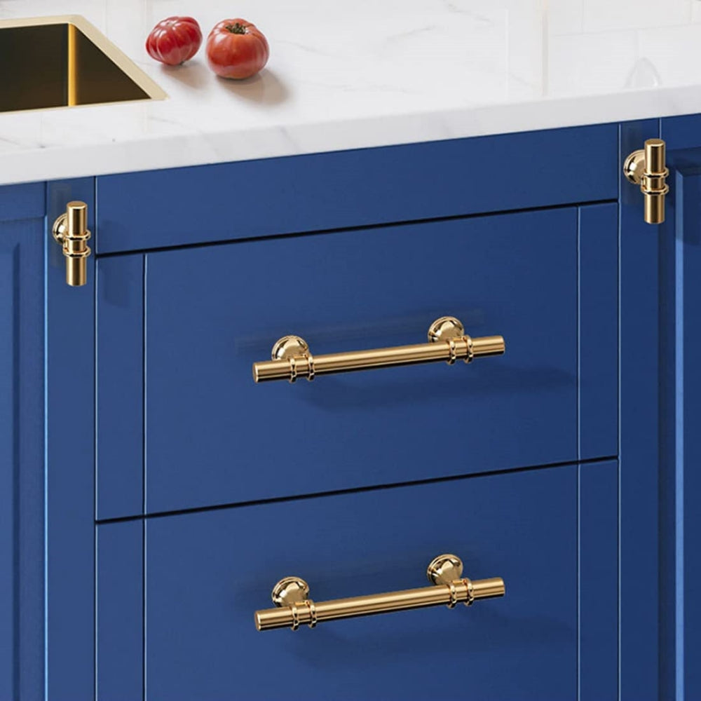 Modern Twin-Ring T-Bar Cupboard Handles & Knobs