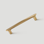 Modern Twisted Brass Cupboard Handles